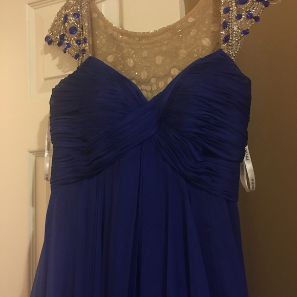 Sherri Hill beautiful gown Blue - Picture 2 of 6